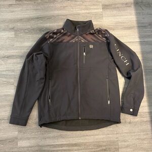 Cinch Men's Black and Brown Performance Jacket